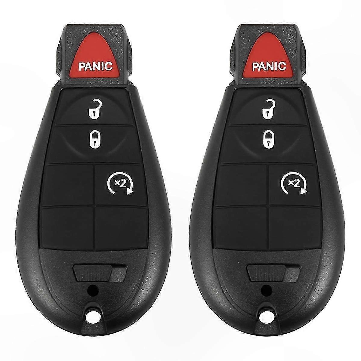4-Button Keyless Entry Remote for Ram Trucks 2013-2021, Compatible with Multiple Models GQ4-53T Replacement Fob Control