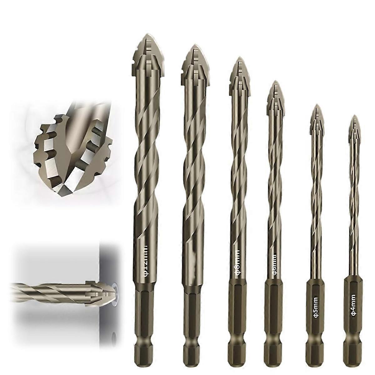 4 Flute Eccentric Drill Bit Set