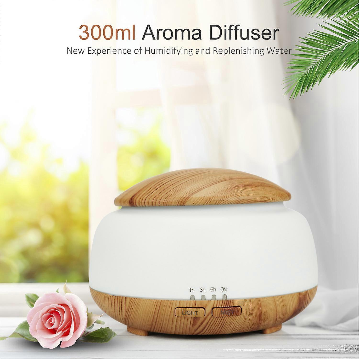 300mL Essential Oil Diffuser Humidifier with Remote, Colorful Light