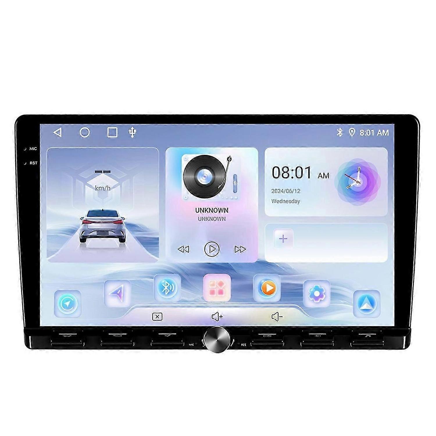 For Android 15 Car Radio 9 Inch 2DIN Multimedia Player 2G+64G Wireless Carplay Android Auto Stereo Bluetooth FM GPS WiFi