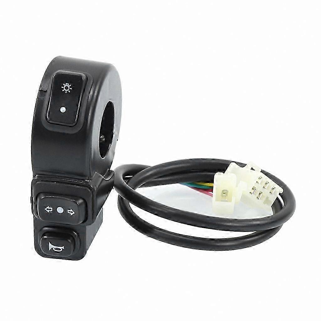 Universal 3-in-1 Scooter Signal Switch Set with Light and Horn Function for Electric Bikes