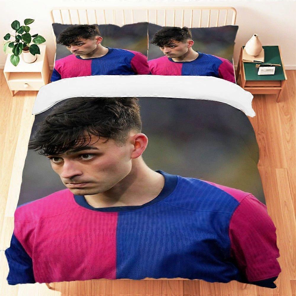 TE1294 3 stk Pedri 3 stk mønstertrykt sengetøysett, inkludert 1 dynetrekk og 2 putevar Flere størrelser er veldig egnet for rom D