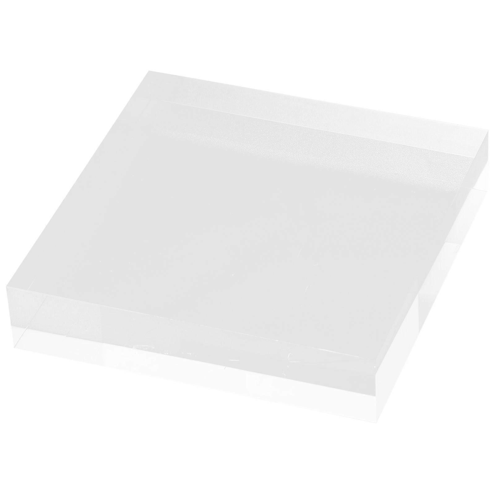 Jewelry Display Base for Acrylic Stand with 5Pcs Square Collectible Bases