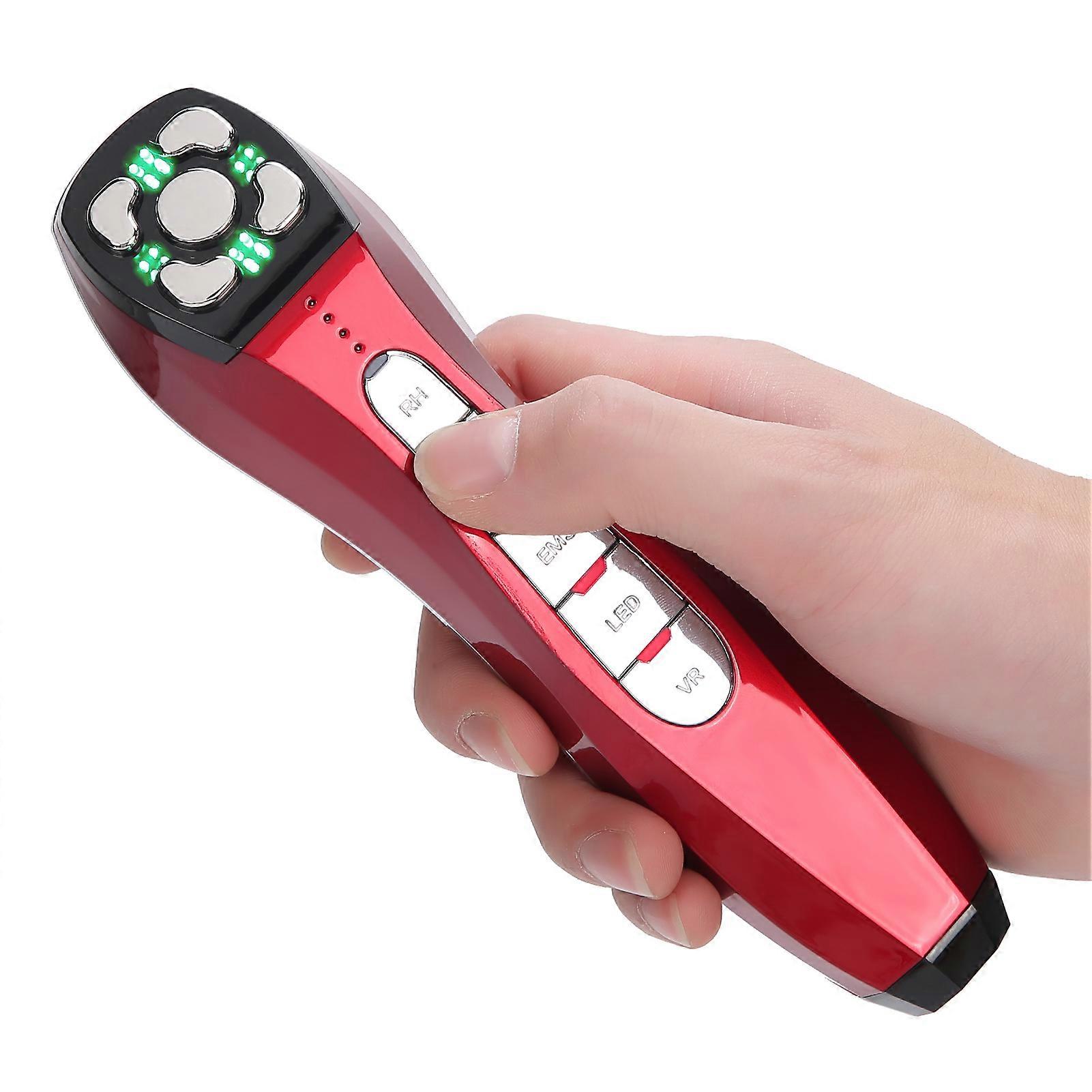 Multifunctional RF EMS Face Lifting Machine 7.4V 500mAh Red