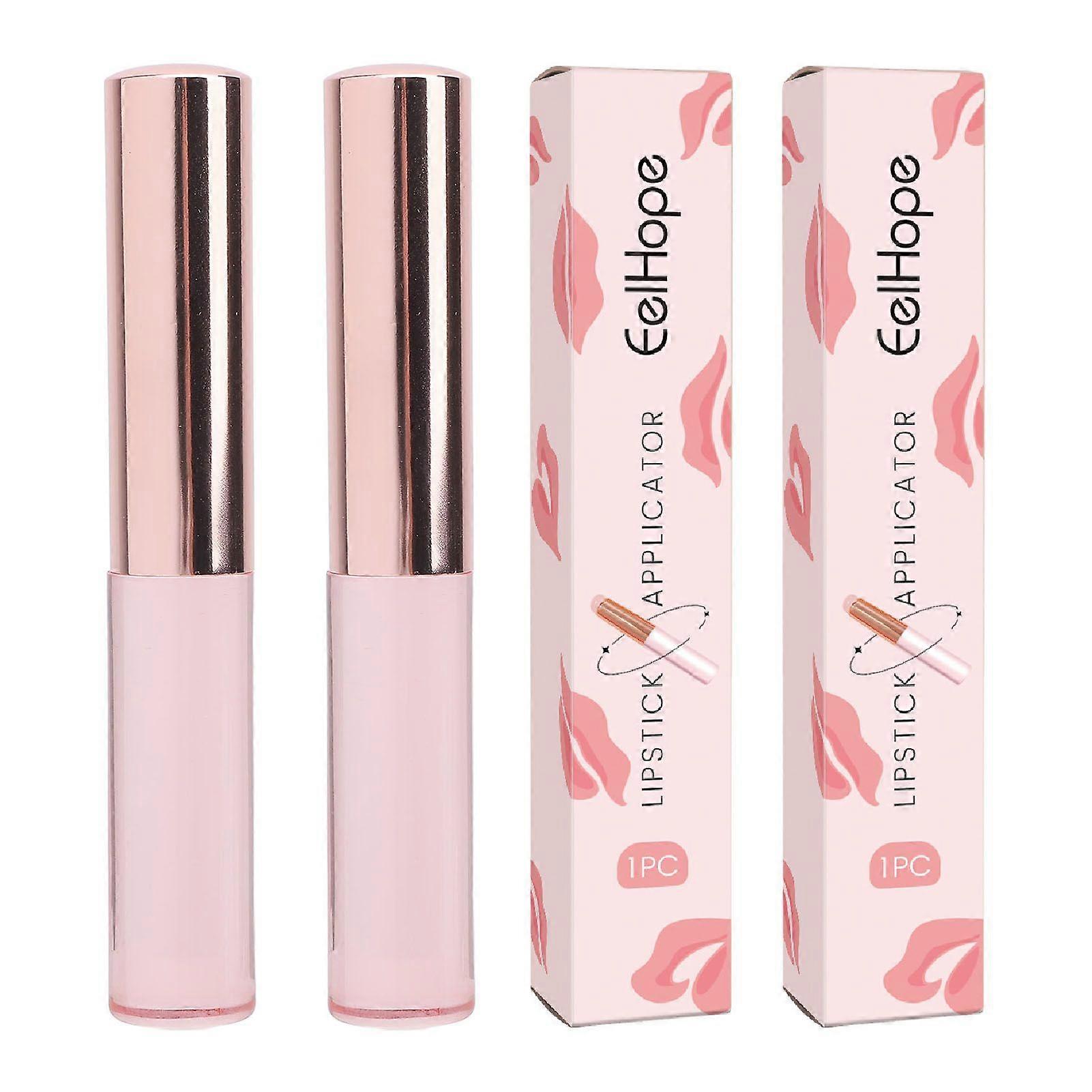2pcs Lip Applicator Brush Portable Lip Gloss Applicator Makeup Lipstick Applicator for Lip Blush Eye Shadow