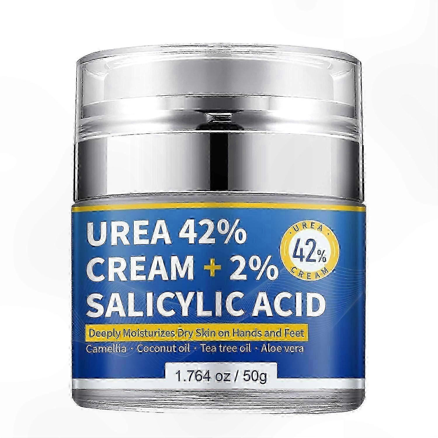 Deep Hydration Lotion with 42% Urea and 2% Salicylic Acid for Dry, Cracked Areas on Feet, Hands, Heels, Elbows, Knees