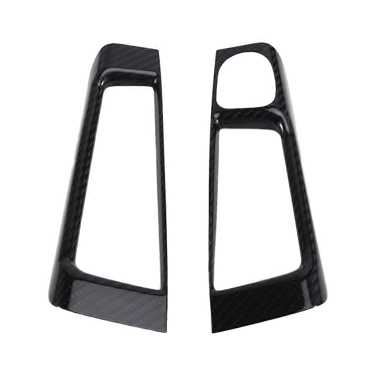 Carbon Fiber Car Rearview Mirror Adjustment Window Button Switch Sticker for 595 695 LHD