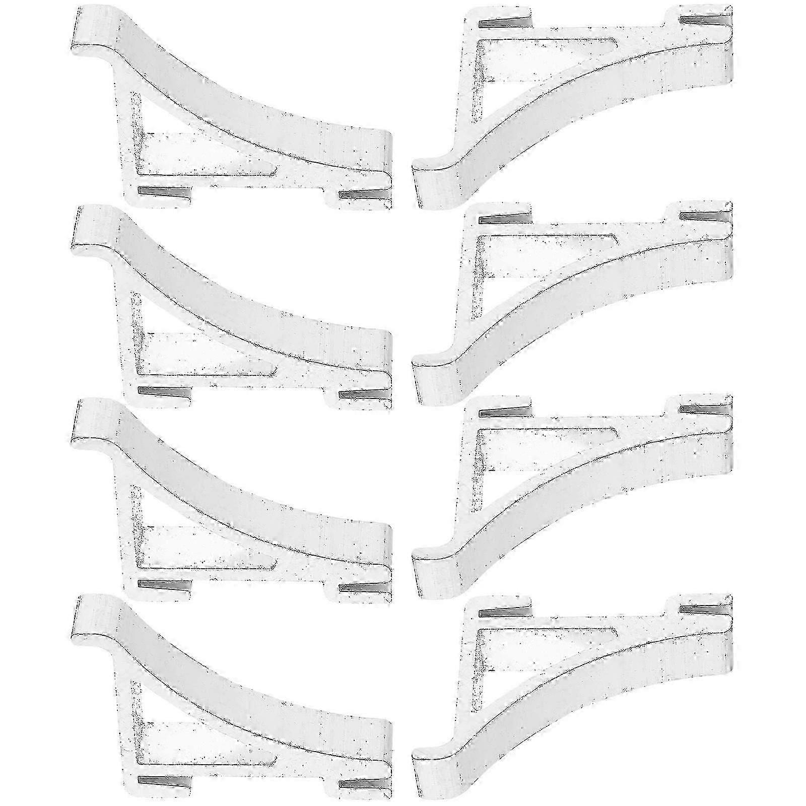 Freezer Shelf Clips, 8 Pcs Aluminium Adjustable Foldable Support Brackets for Cooler Refrigerator