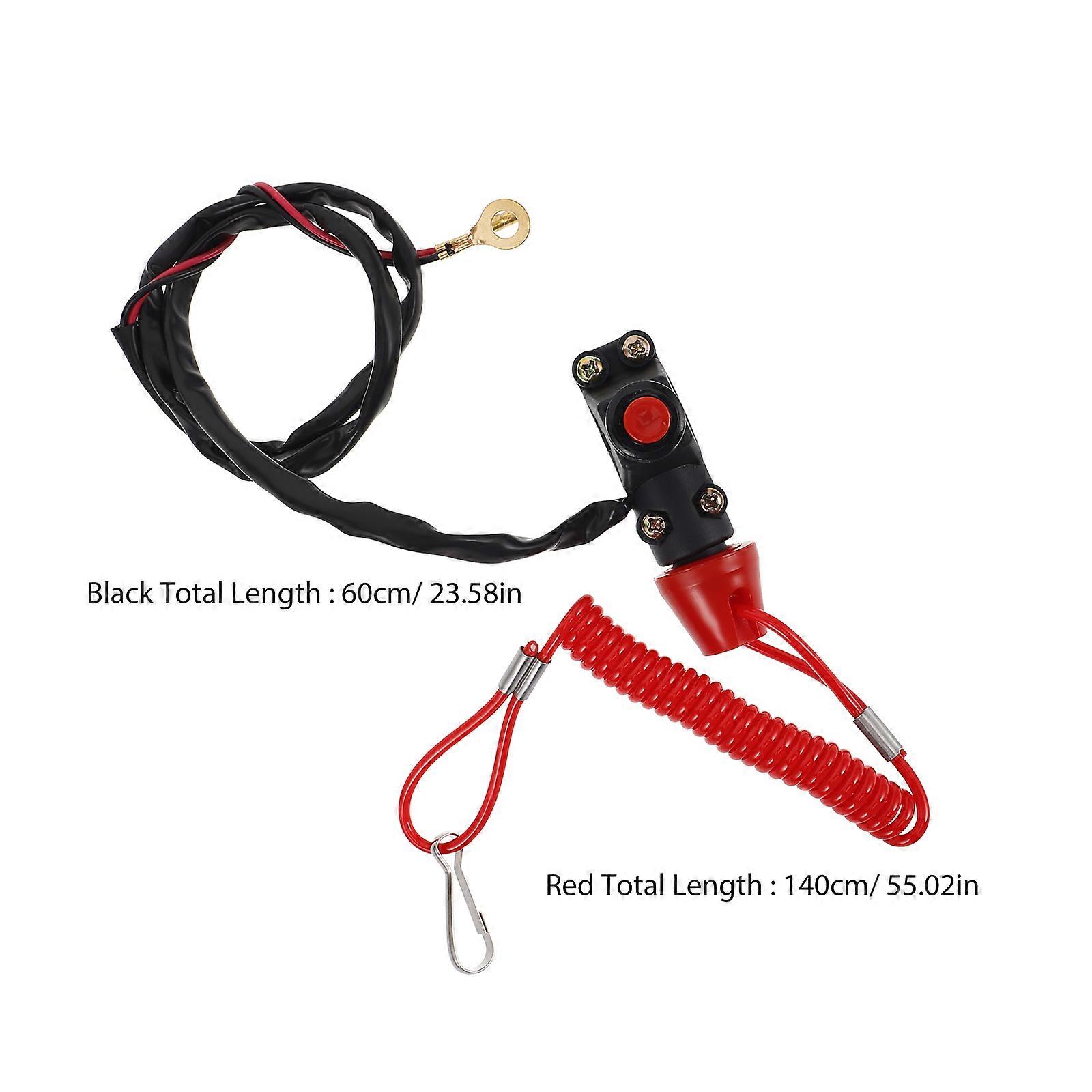 Engine Kill Switch Lanyard for Motorcycle Stop 1Set Plastic Safety