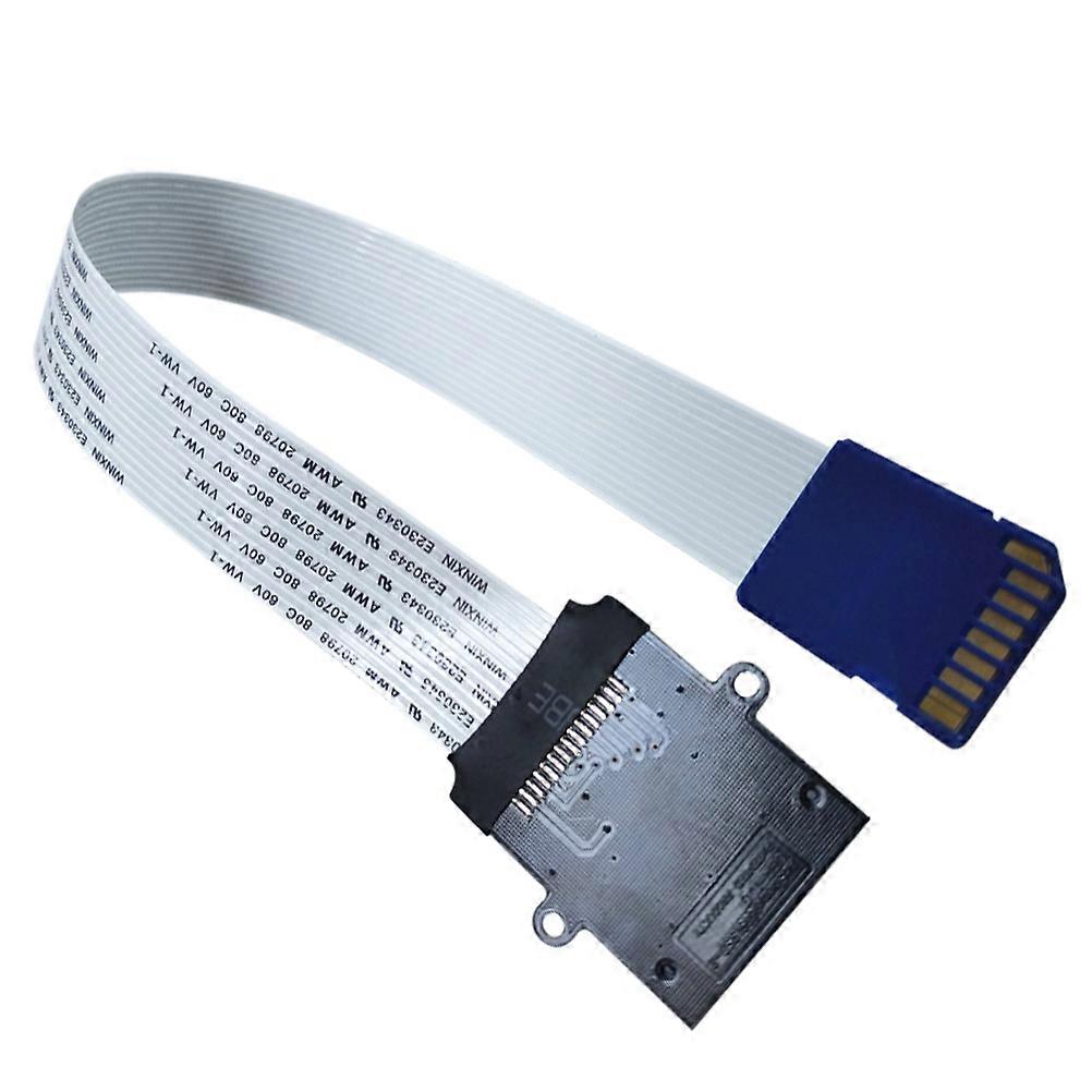 Memory Card Extension Cable Adapter for Everyday Users Flexible Foldable White Plastic Material Reliable 1Pack