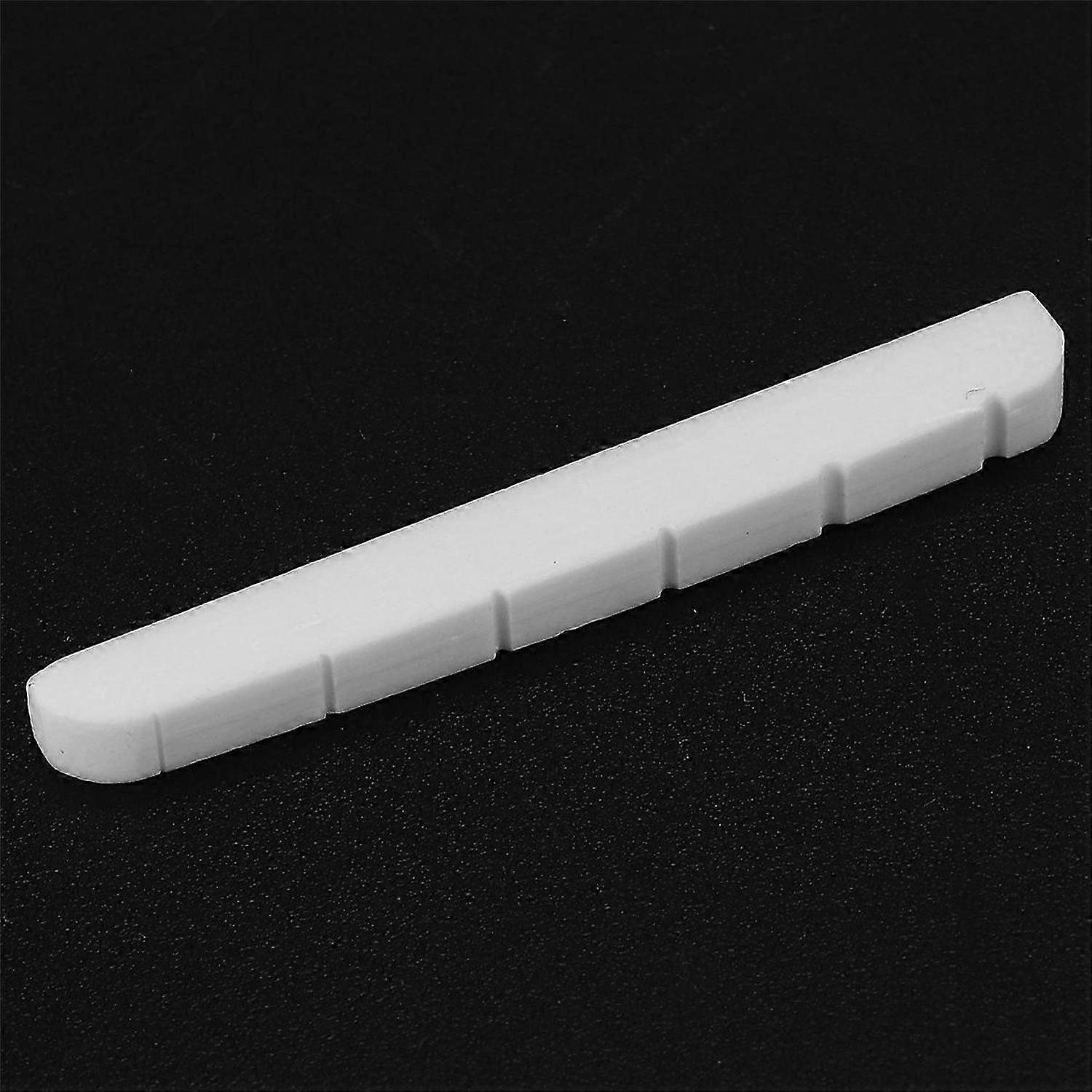 1Pc Guitar Six String Nut Cattle Bone Slotted for Replacement M01941