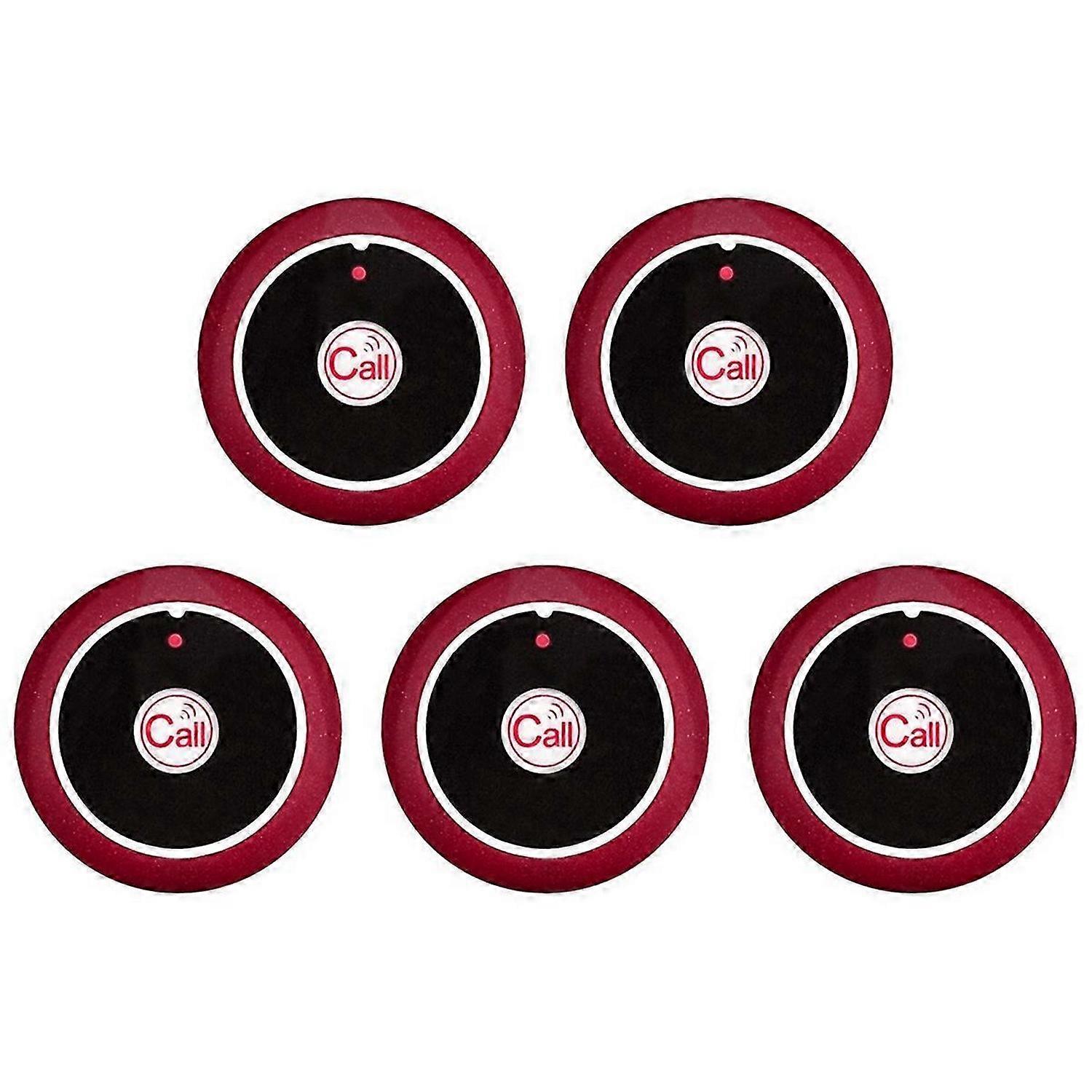 Restaurant Pager Wireless Waiter Transmitter 433MHz Red B