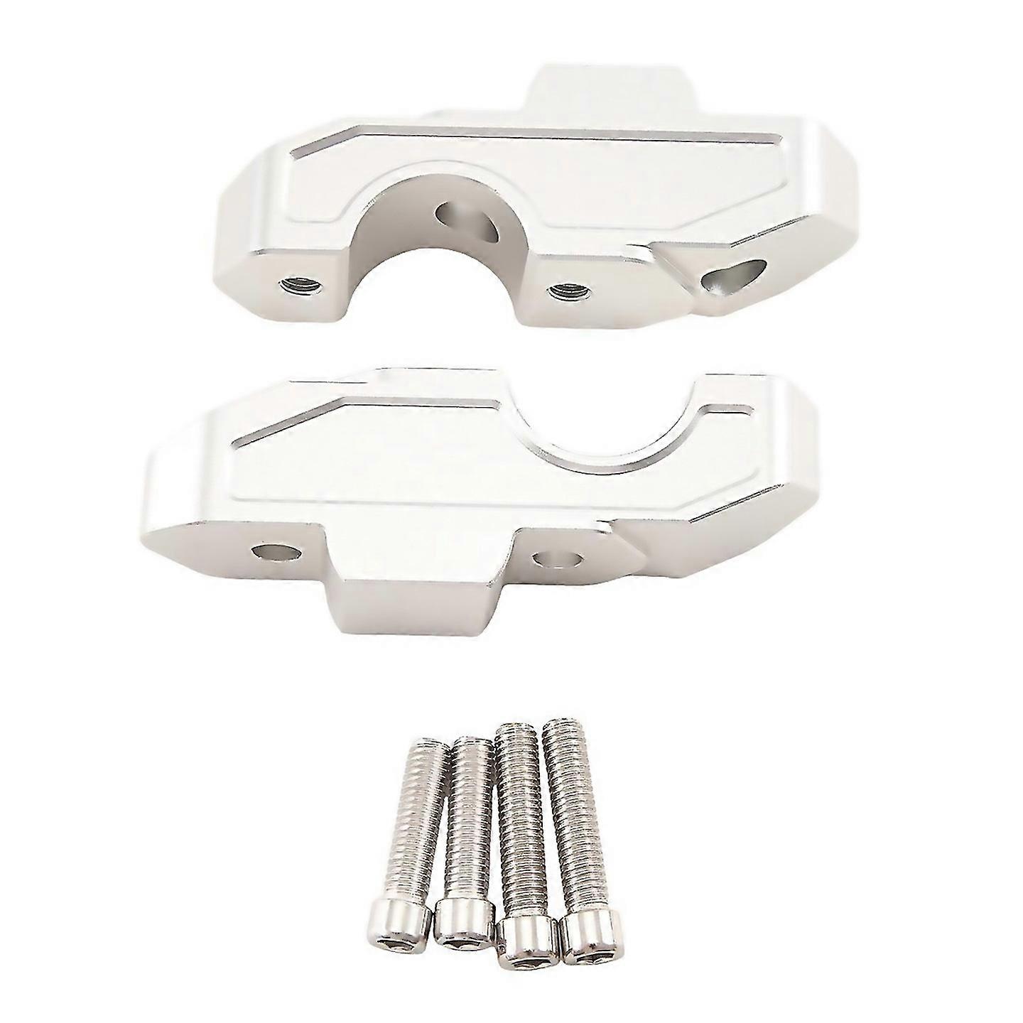 For Handlebar Height Riser Handle Bar Lift Mount For Silver