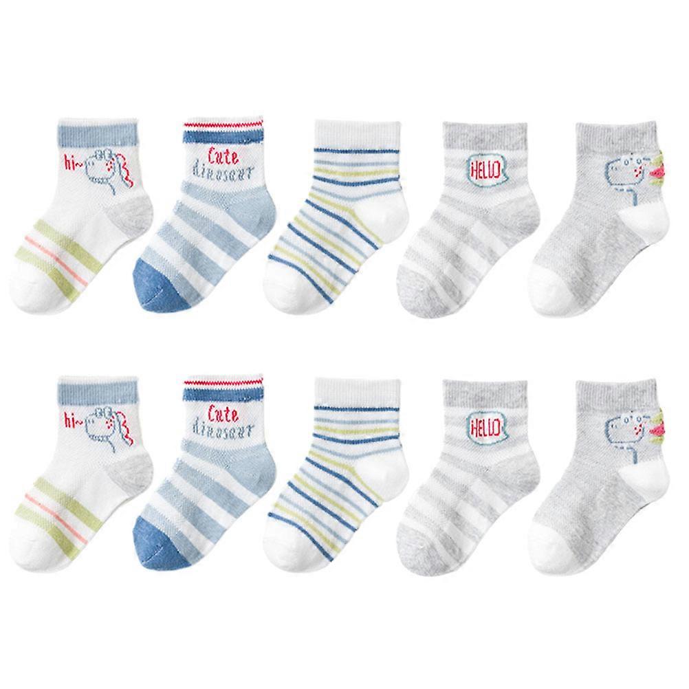 Creative Socks Cotton Breathable for Child 5Pairs Assorted Color