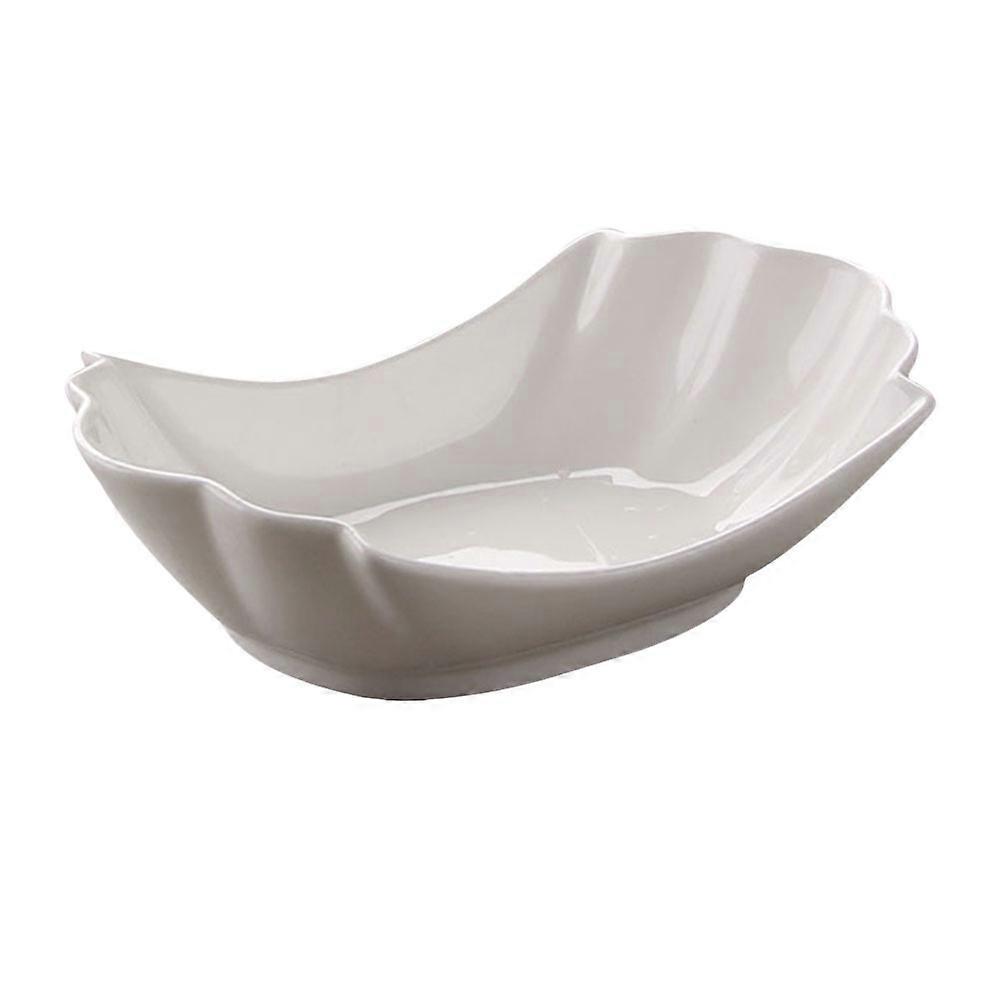 White Bowl Ceramic Dish for Storage 1Pcs Storage Dish