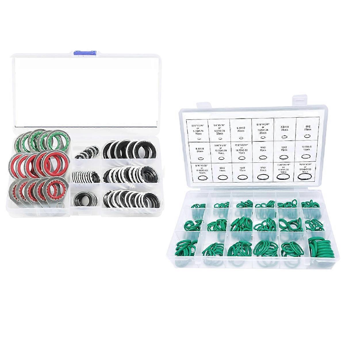 60 PCS 9 Sizes Gasket Air Conditioning System Seal Kit