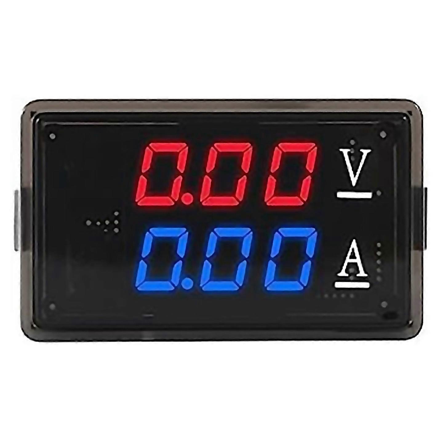 For Dc0100v 10a Led Digital Voltmeter Ammeter Redblue