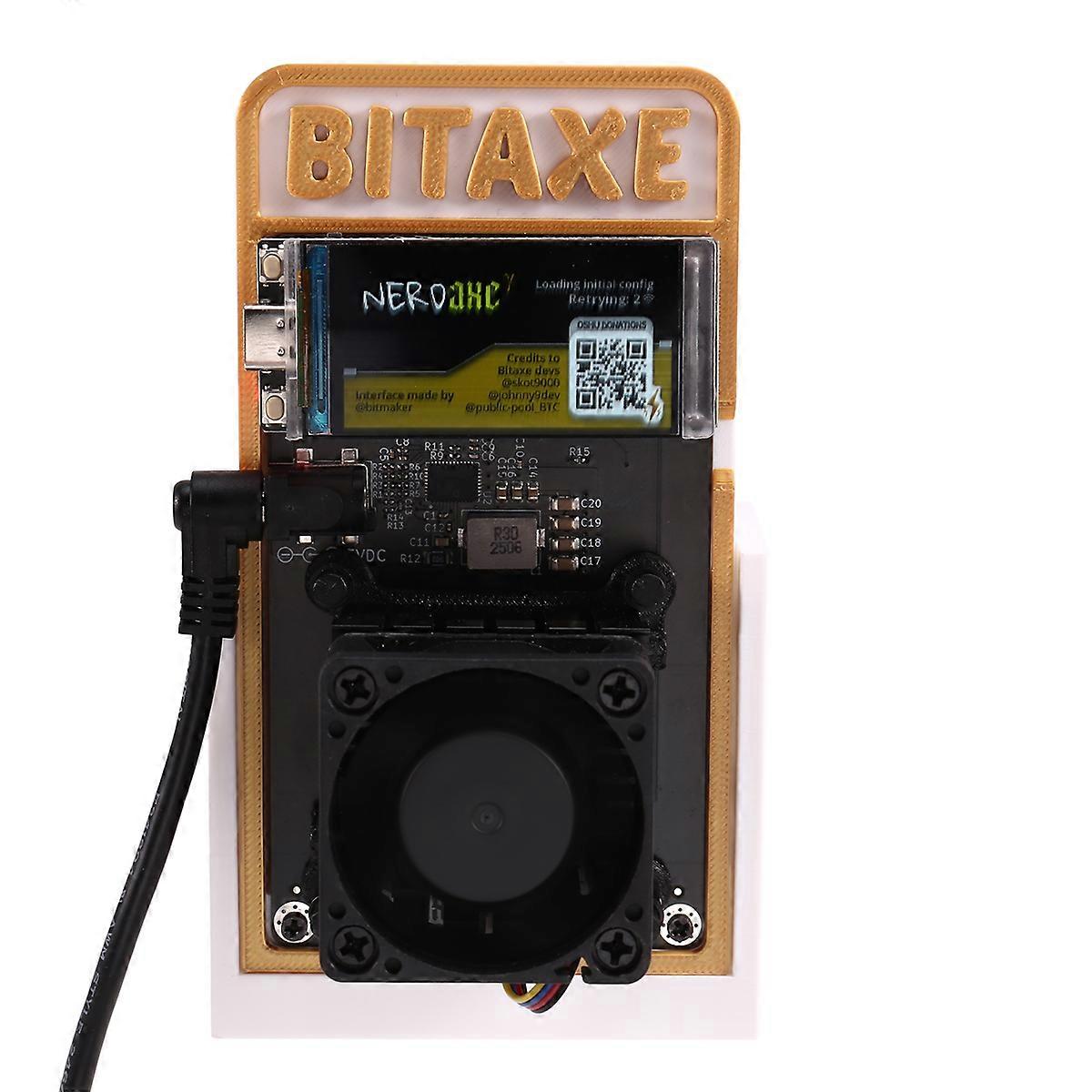 Gamma601 Bitcoins Miner Solo Miner 1.2TH/S BM1370 Asic Chip 2.4G WiFi Open System 18W BTC Crypto Miner EU PLUG