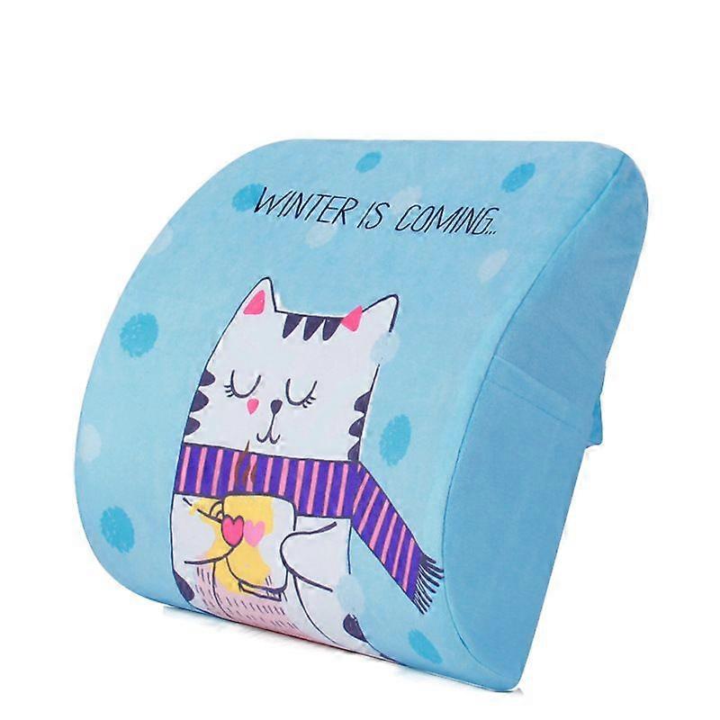 Cartoon Memory Foam Waist Support Cushion Lumbar Pillow