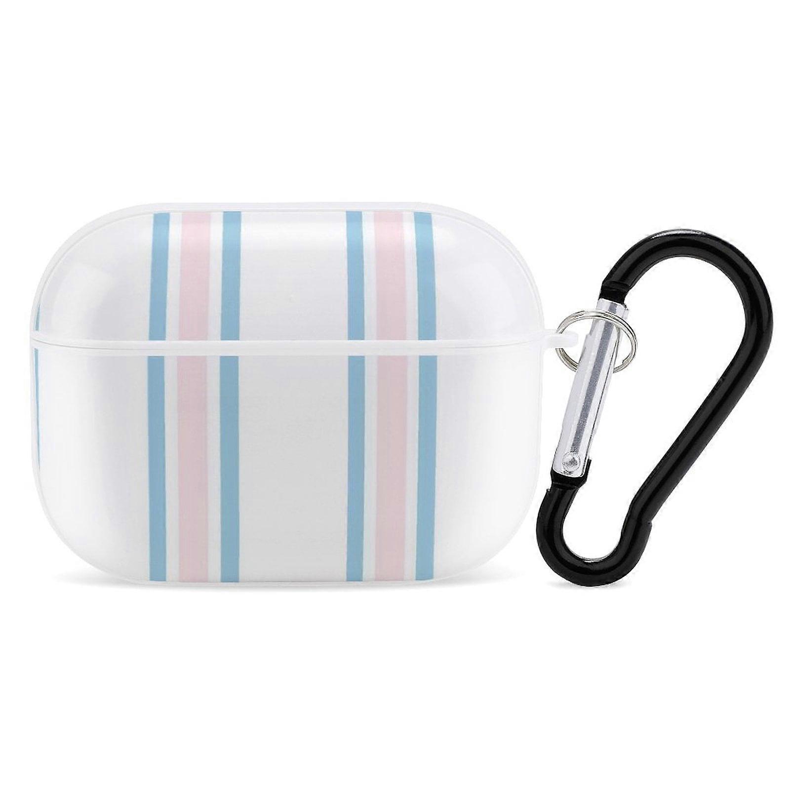 Striped Case for compatible with Airpods Pro, AirPod 3 Case for Women, compatible with Airpods Pro Generation Case, Support Wireless Charging