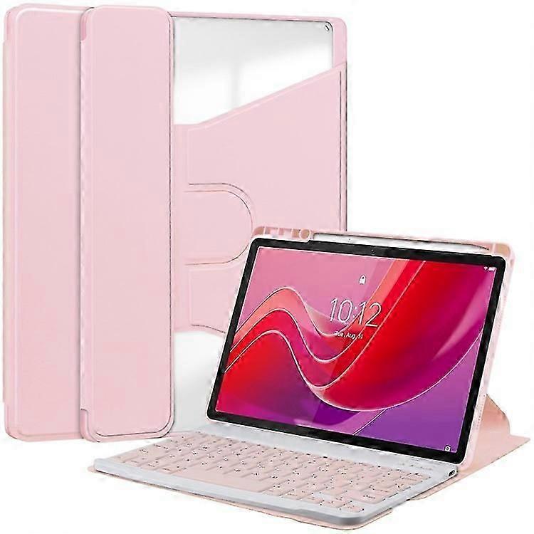 Compatible For Lenovo Tab M11 / Xiaoxin Pad 11 2024 Case PU+Acrylic Tablet Stand Cover with Bluetooth Keyboard