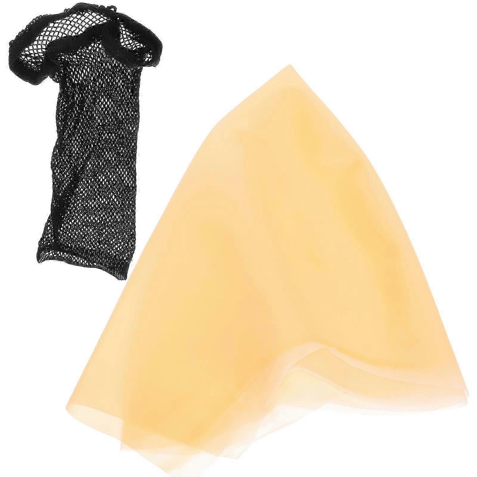 latex bald cap for cosplay 5sets adults makeup mesh hair net