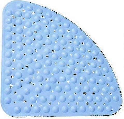 Anti-slip and antibacterial shower mat, 54x54cm, with strong suction cups and machine-washable pebble design