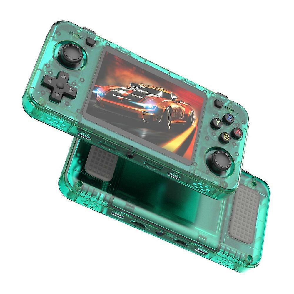 3pc R36H 3.5" IPS Retro Handheld Game Console with 128G Card - Translucent Green