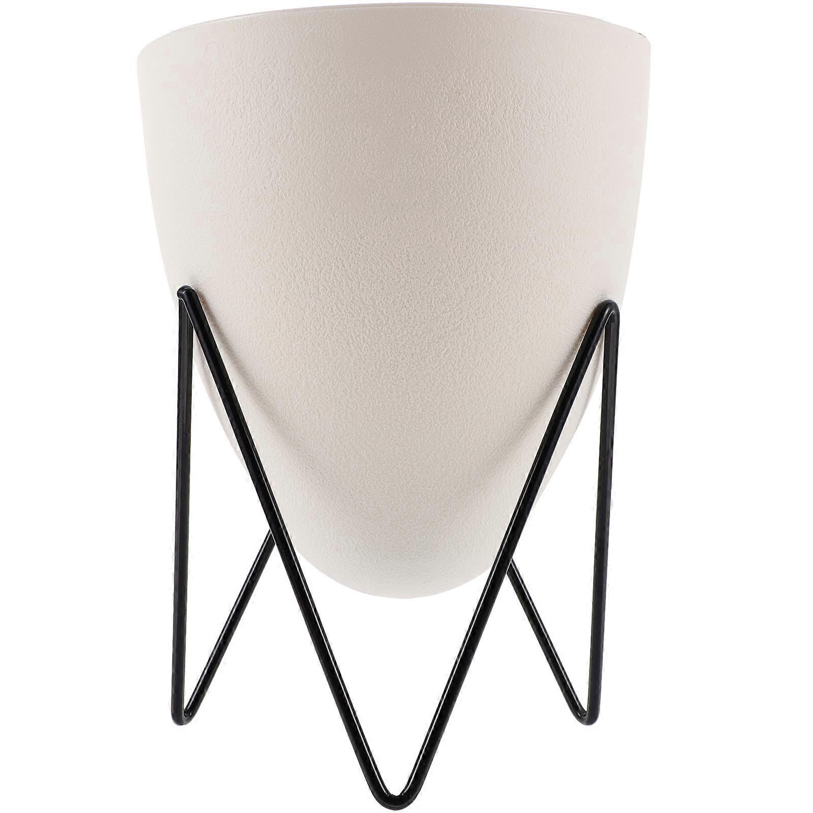 Hydroponic Planter For Indoor Plants Nordic Style White 25.00X19.00X25.00cm Automatic Water Absorption 1Set