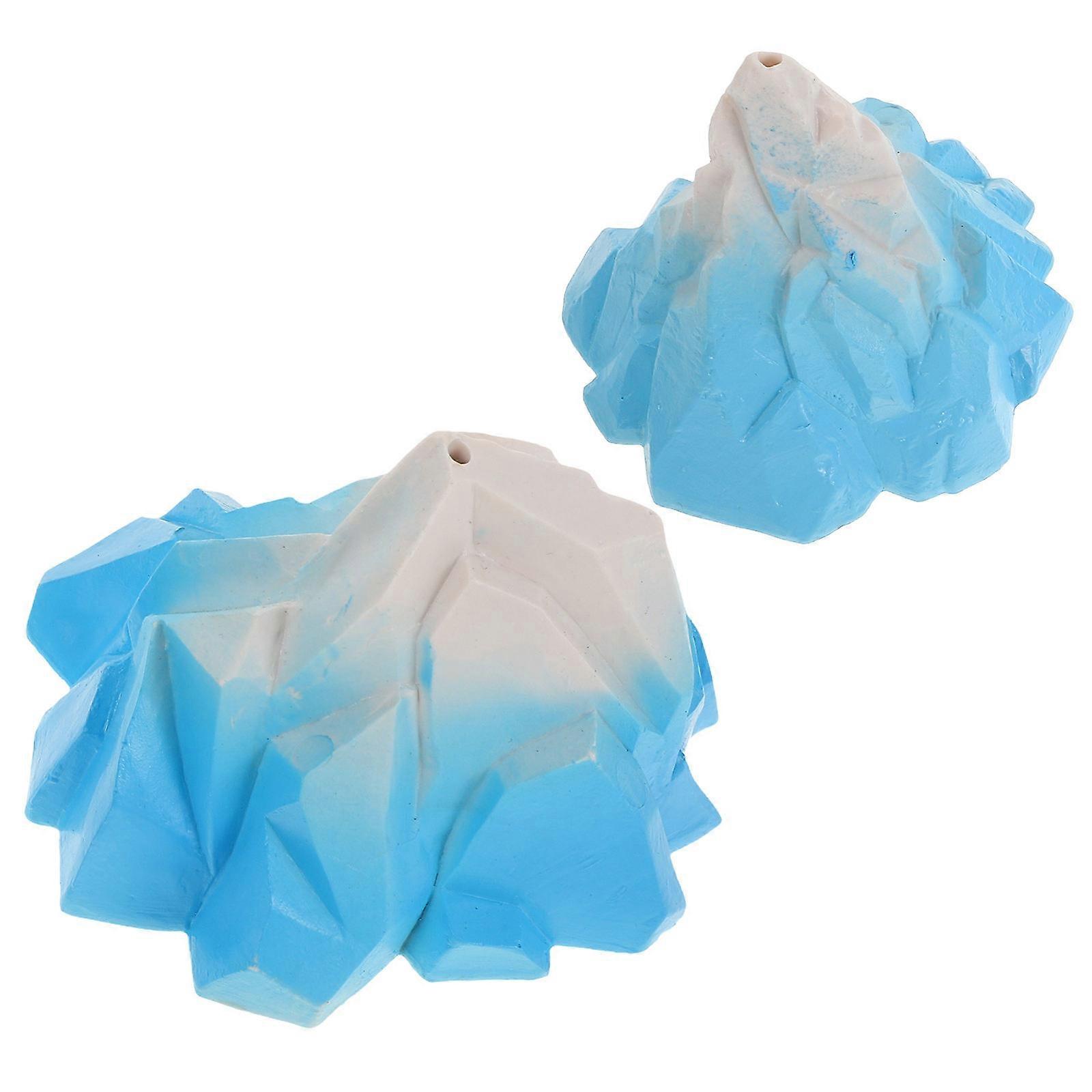 Decorative Aquarium Iceberg Landscape Ornament 4 Pcs Realistic Design Perfect For Office Decor 10.00X8.30X6.80CM