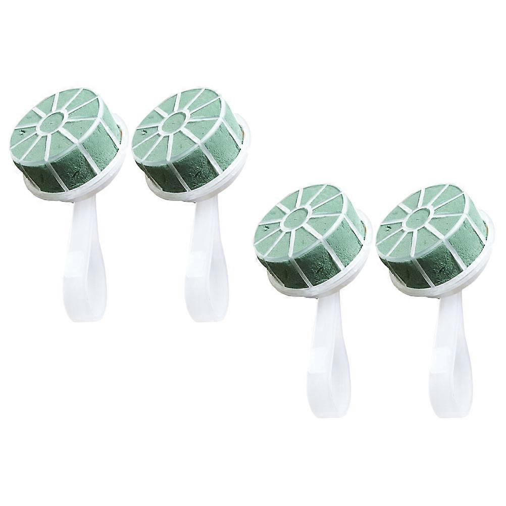 Portable Handheld Bouquet Holder For Bride Floral Arrangement Made Of Durable Plastic And Foam Ideal For Wedding Events 12-Pcs