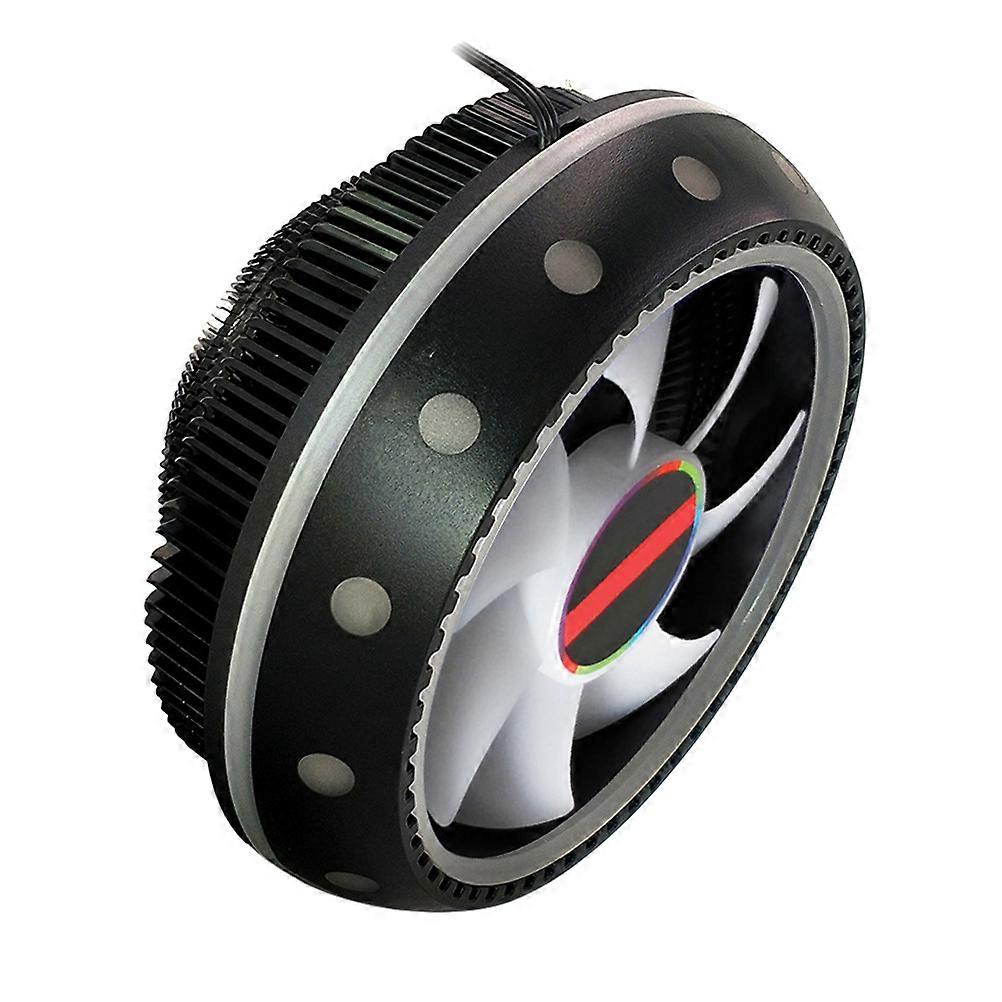 Aluminum RGB CPU Cooling Fan For Computer Compatibility Aiming At Enhanced Heat Dissipation On Transparent Side Panel 1Pack