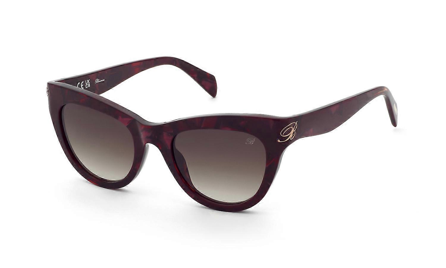 Sunglasses Blumarine SBM904 09E7 BORDEAUX MADREPERLA/ROSSO 52/21/140 WOMAN