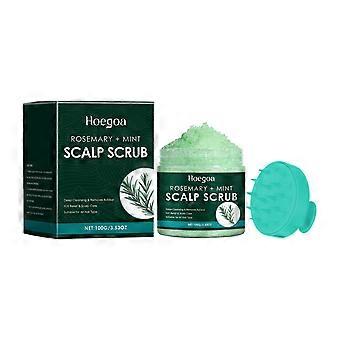100g Scalp Scrub, Rosemary Scalp Exfoliator, Scalp Exfoliator Scrub for Build Up, Hair Exfoliate Scrub for Scalp, with Scalp Massager