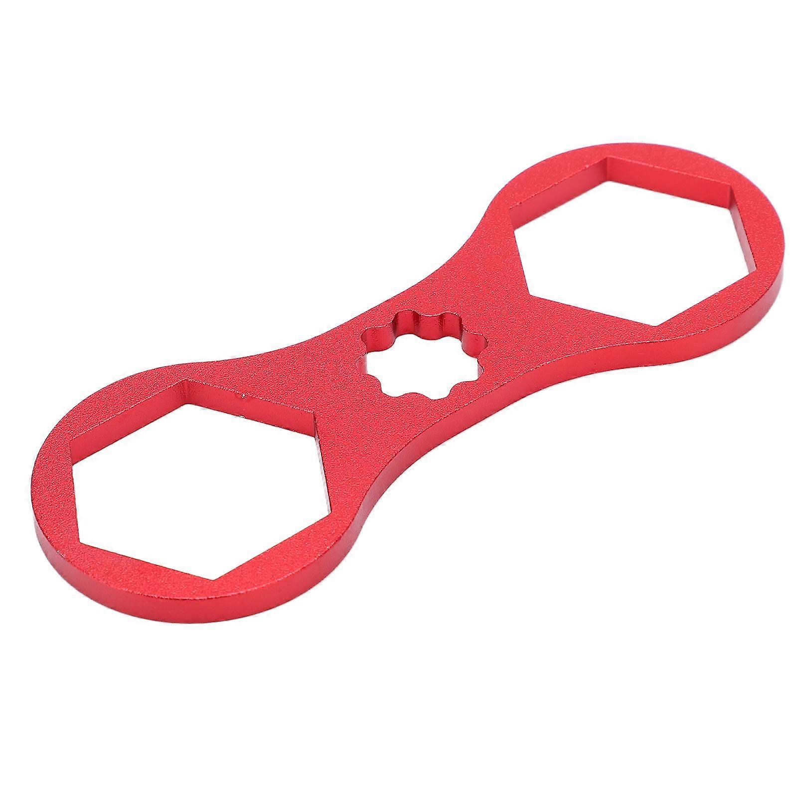 Aluminum Front Fork Wrench Tool 27mm & 28mm Red 23g