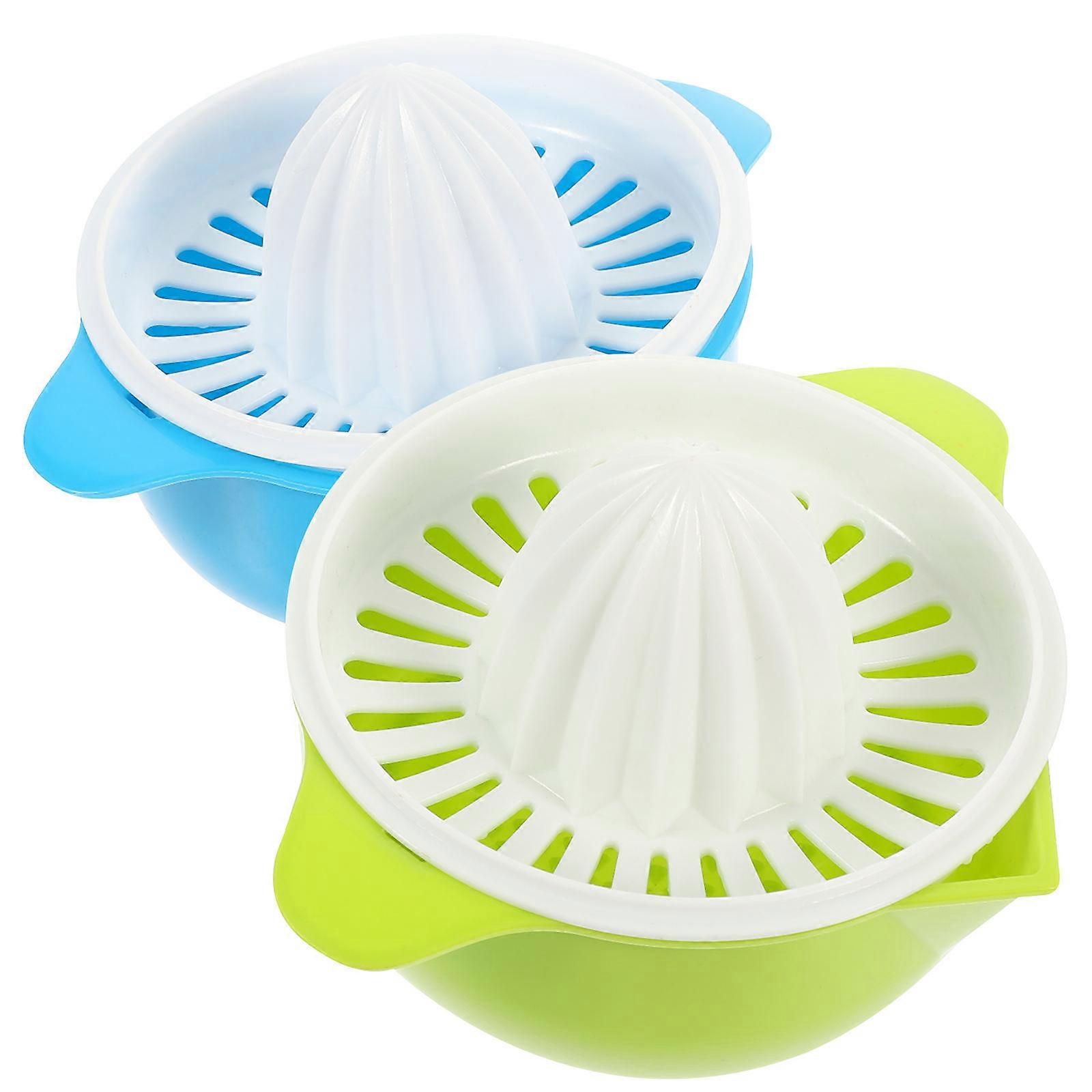 Fruit Juicer Hand Press Manual Operation Labor-Saving Squeezer 2Pcs
