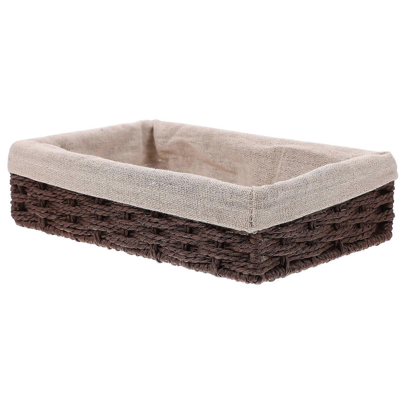 Storage Basket Hand-Woven Holder for Household Items 3Pcs