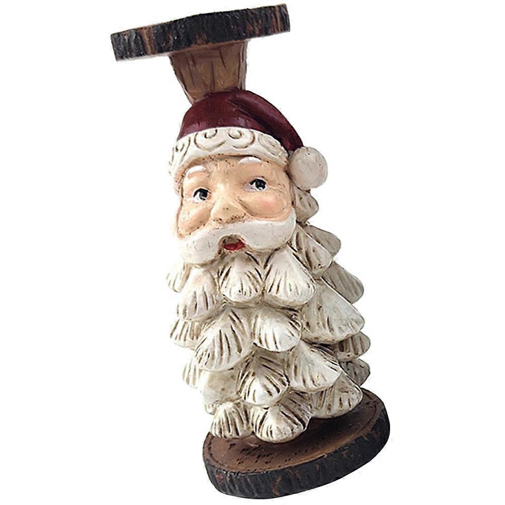 Candle Stand 3Pcs Resin Xmas Candleholder Christmas Decor Assorted Color Candle Holding Decorative Item