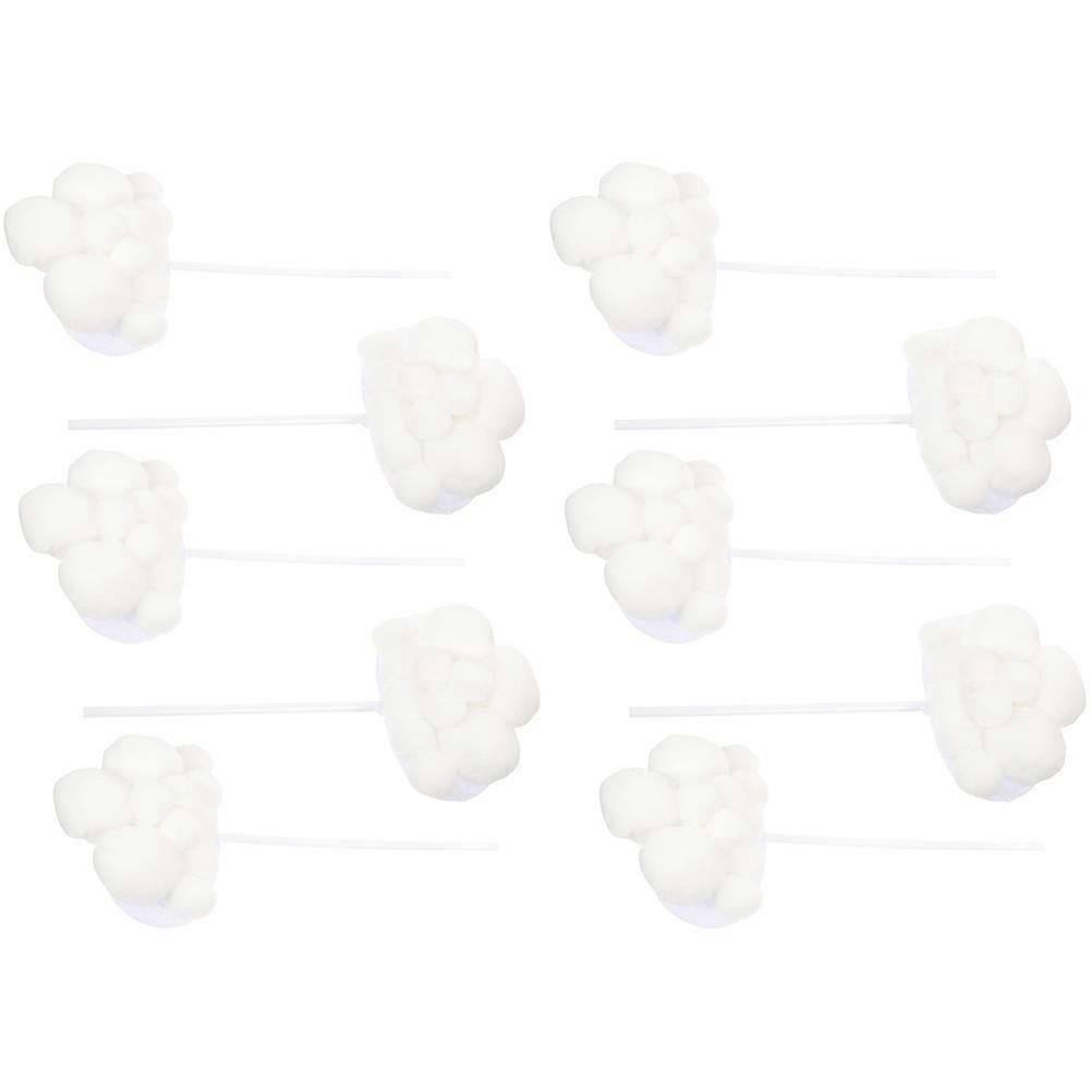 Cupcake Topper for Birthday 10Pcs White Paper Unique Cloud Shape Baby Cake Decorations
