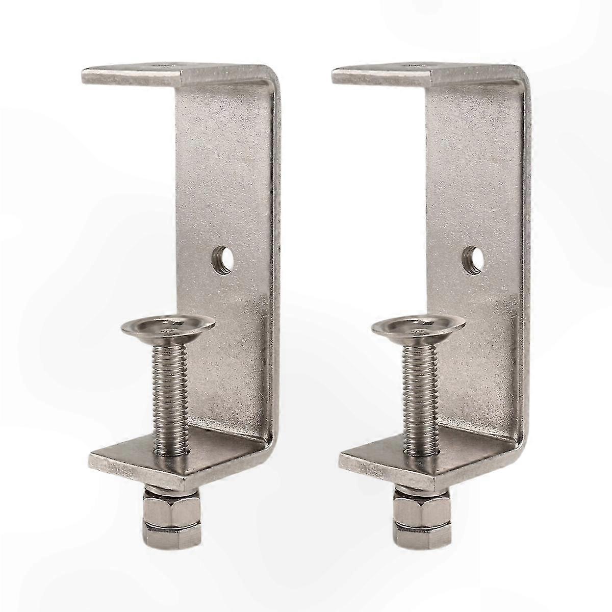 Heavy-Duty C Clamps for Woodworking, 100mm Jaw Width, 2-Pack Set