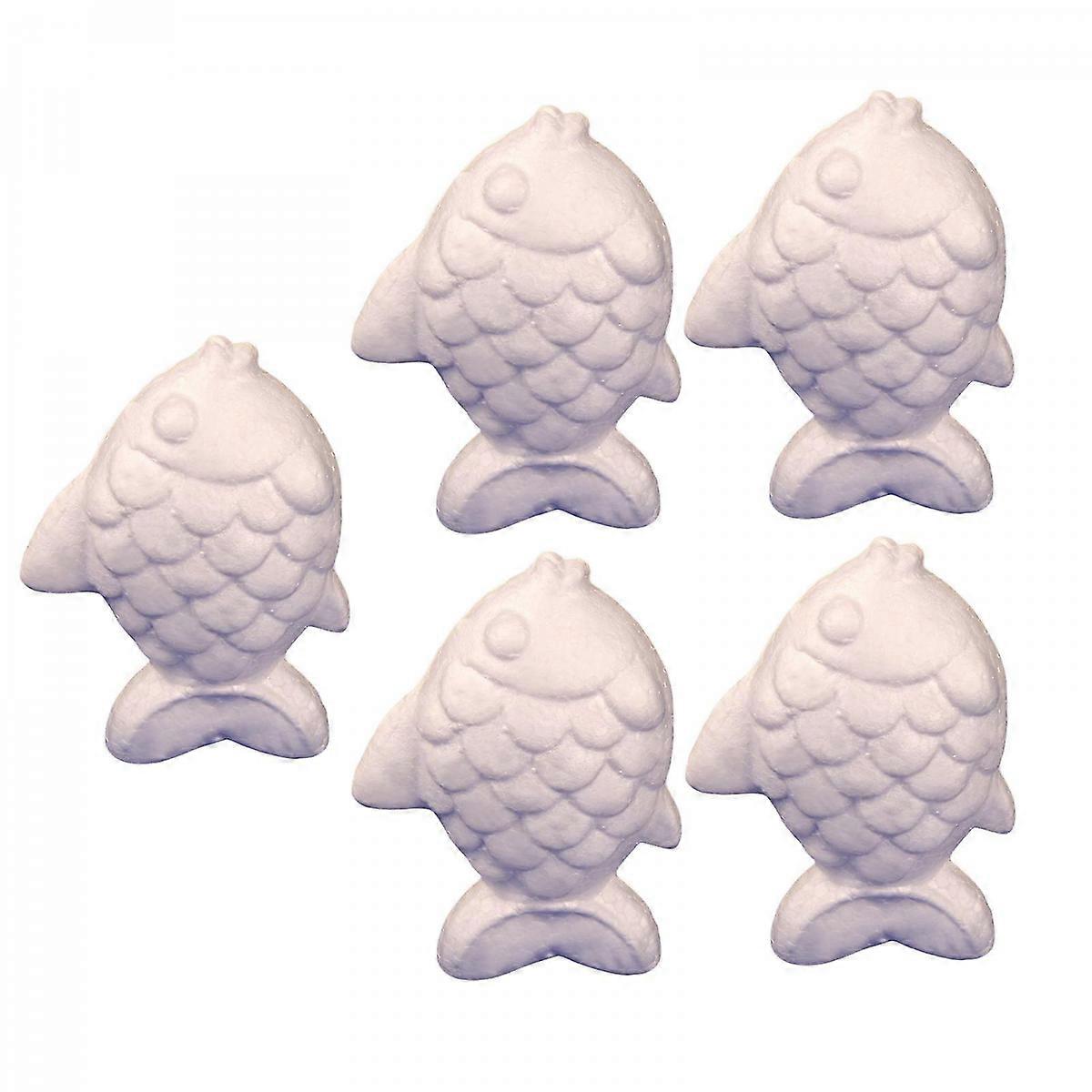 5x Polystyrene Foam Models Handmade Materials for Modeling Craft Ornaments Goldfish