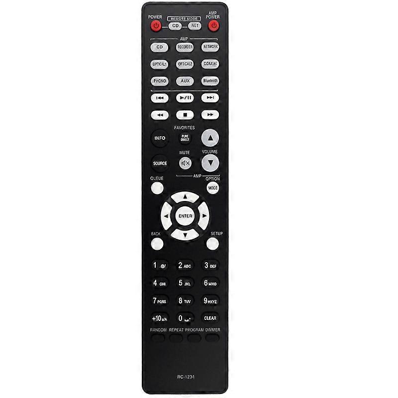 RC-1234 Replace Remote Control for Denon Compact Disc Player DCD600NE