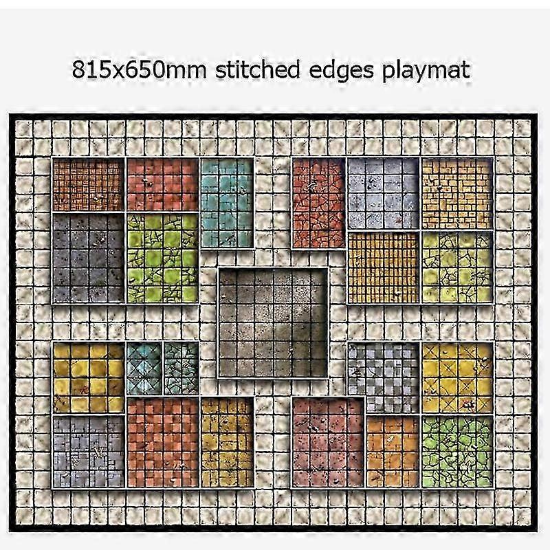 Custom Big Playmat Tablemat Heroquest 815x650 With Stitched Edges (big Mousepad) Natural Rubber Board Games Pad For Tcg/ccg/mtg