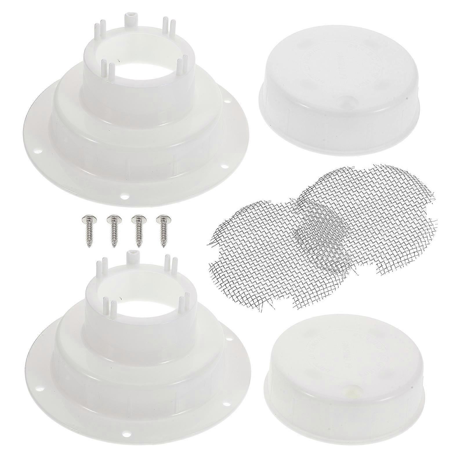 Rv Sewer Vent Cap for Replacement Use 4Pcs Plumbing Vent Cap White PP