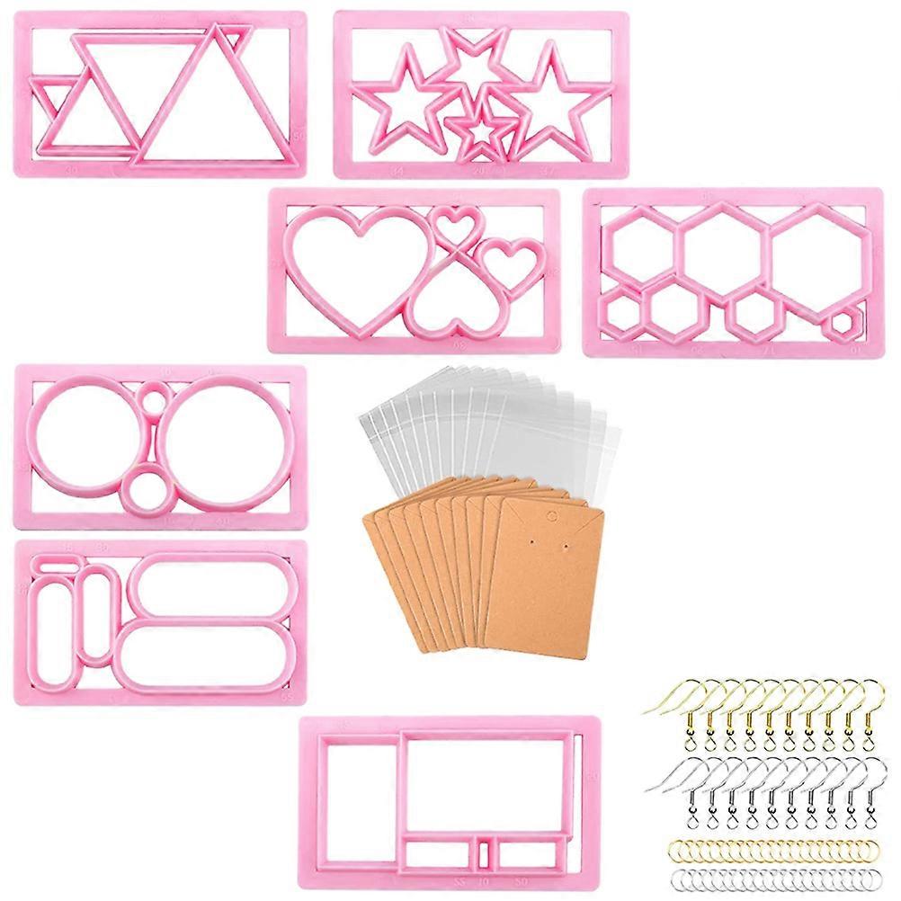 Clay Earring Making Set Polymer Clay Cutter Kit for DIY Use 5Sets