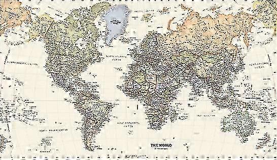 Canvas Print - World Map: Beautiful World