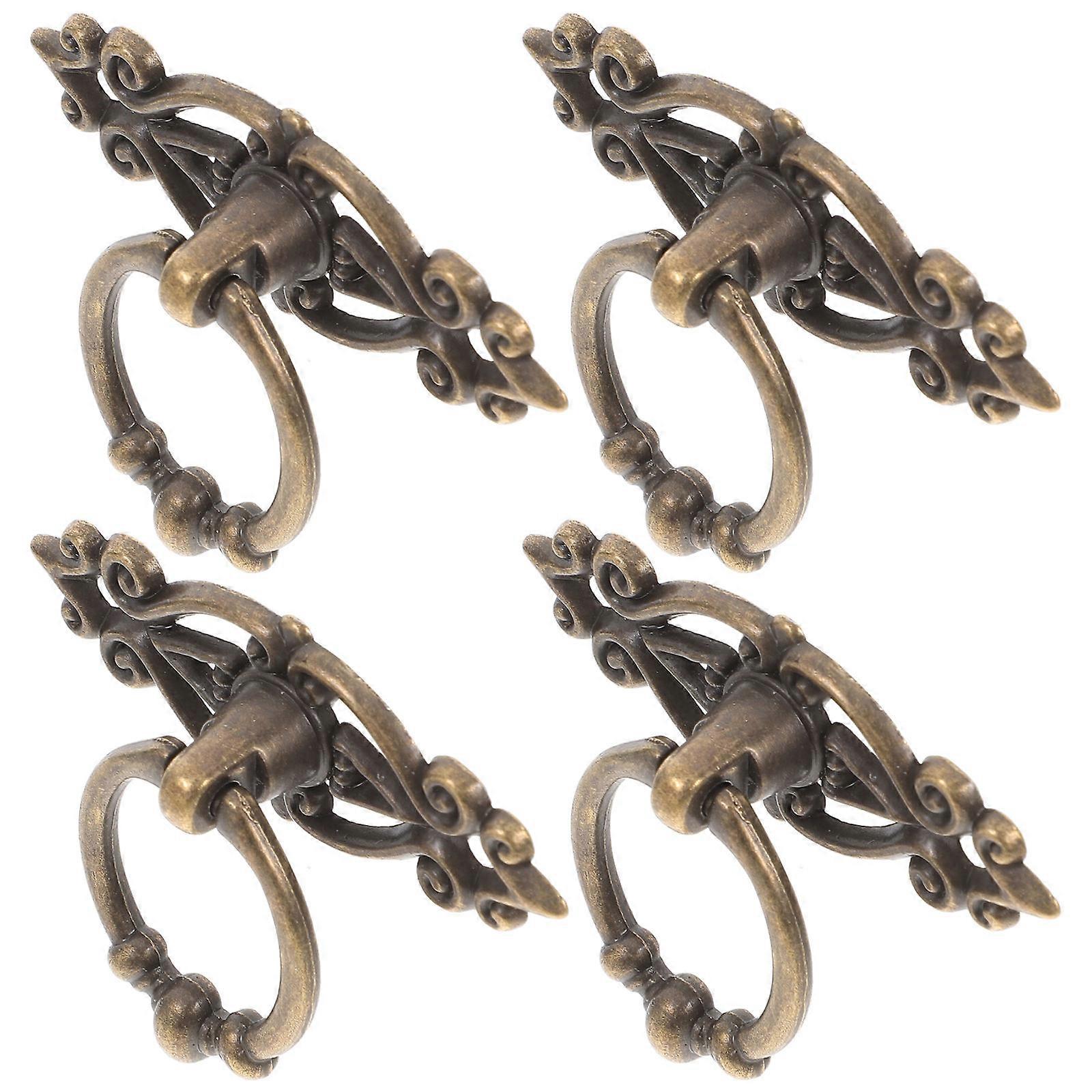 Decorative Zinc Alloy Drawer Pull Handles for Cabinet 18Pcs Antique Bronze Set