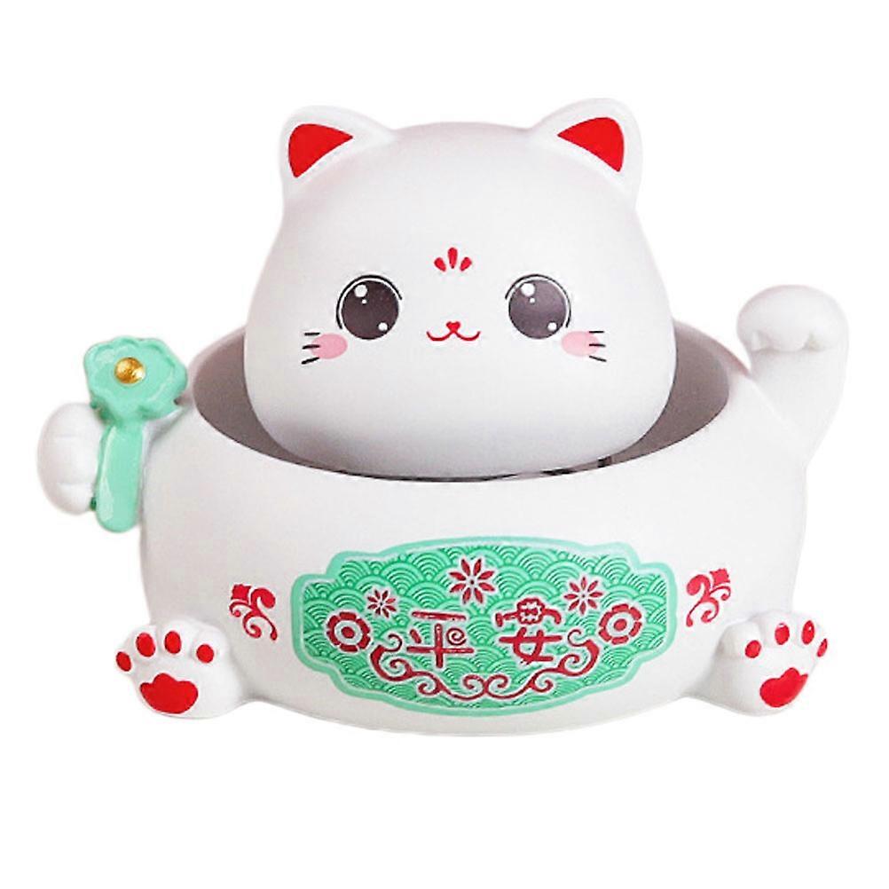 Cat Head Swing Ornament Resin Desktop Adornment for 1Pcs