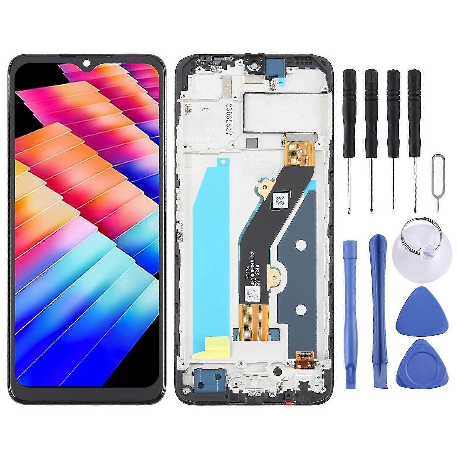 OEM LCD Screen Digitizer Full Assembly With Frame For Infinix Hot 30i X669