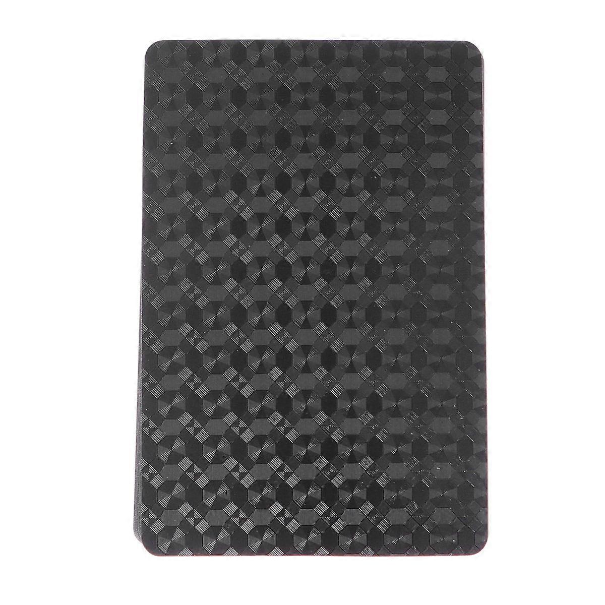 Playing Cards Solid Black Color Poker Board Game for Playing 1 Deck with Creative Pattern